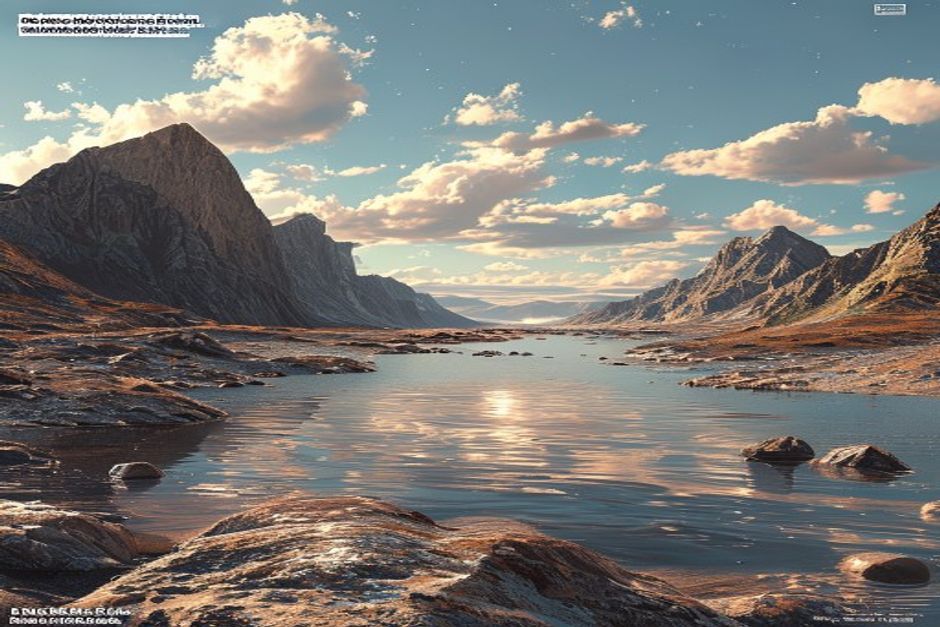 Высохшие дельты и осадочные породы у древнего марсианского побережья.